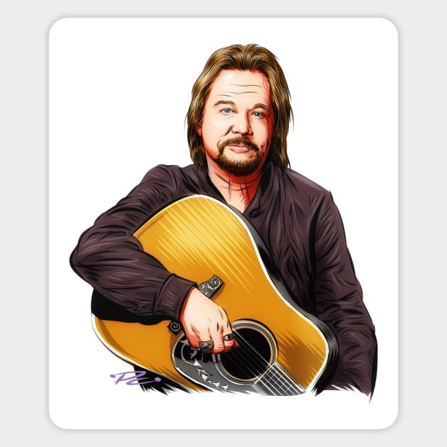 Travis Tritt - An illustration by Paul Cemmick Sticker by PLAYDIGITAL2020